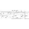 Раковина-столешница LAUFEN IL BAGNO ALESSI ONE 120x50 полочка справа 8.1497.3.400.104.1